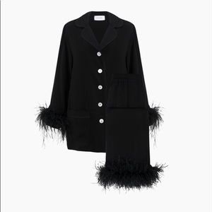 Daily Sleeper Party Pajama Set Black Size L NWT